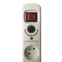 Multiprise Parafoudre 5 Prises H05Vv-F Lexman, 3680 W, Blanche