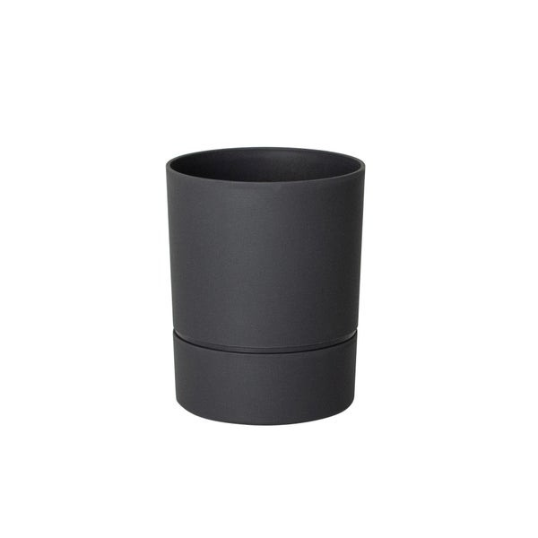 Pot Rond Polypropylène Aquaduo Diam.12.5 Cm Gris Anthracite
