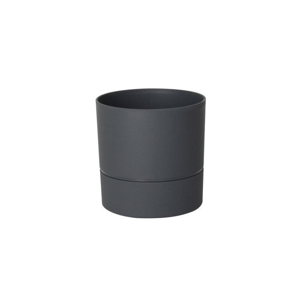 Pot Rond Polypropylène Aquaduo Diam.14.3 Cm Gris Anthracite