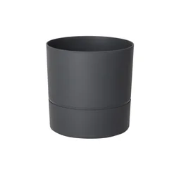 Pot Rond Polypropylène Aquaduo Diam.19.3 Cm Gris Anthracite