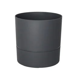 Pot Rond Polypropylène Aquaduo Diam.24.3 Cm Gris Anthracite
