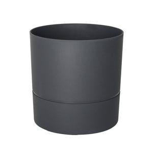 Pot Rond Polypropylène Aquaduo Diam.24.3 Cm Gris Anthracite