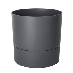 Pot Rond Polypropylène Aquaduo Diam.28.5 Cm Gris Anthracite