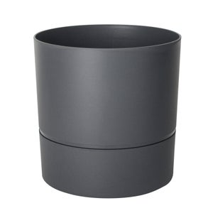 Pot Rond Polypropylène Aquaduo Diam.28.5 Cm Gris Anthracite