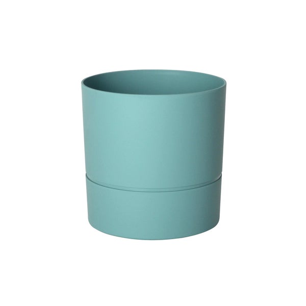 Pot Polypropylène À Réserve D'Eau Diam.19.3 L.19.3 X L.19.3 X H.19.3 Cm Vert