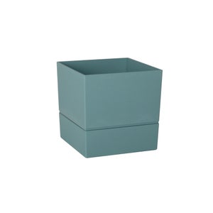 Pot Polypropylène À Réserve D'Eau Diam.19.3 L.19.3 X L.19.3 X H.19.3 Cm Vert