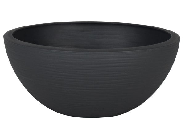 Vasque Polypropylène Eda Graphit Up, Diam.24.5 X H.10.5 Cm, Anthracite