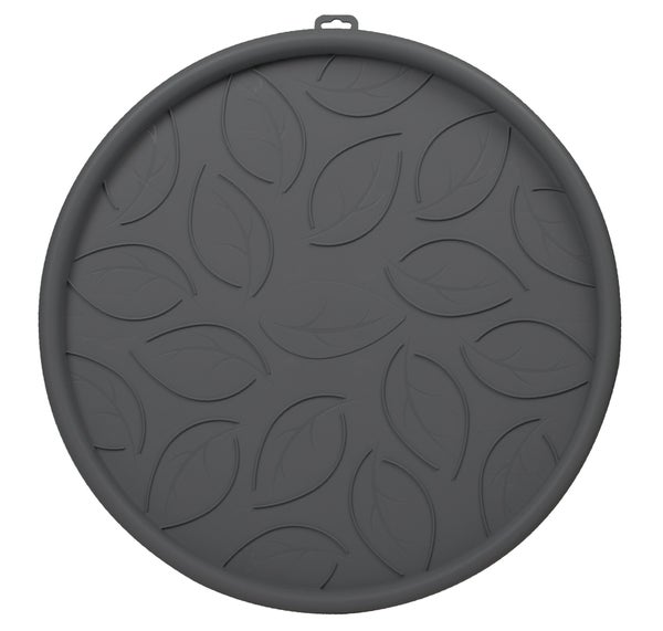Support De Pot Polypropylène Eda Diam.45 X H.5.7 Cm Anthracite