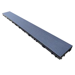 Lame de terrasse clip 1200x150x36mm komi composite gris naterial