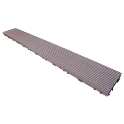 Lame de terrasse clip 1200x150x36mm komi composite chocolat naterial
