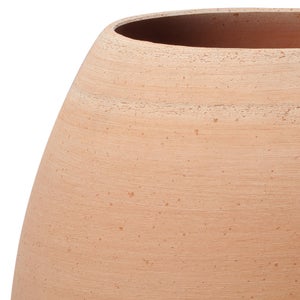 Pot En Terre Cuite Deroma, Diam. 28 X Haut. 28 Cm, Terre Cuite Rosée