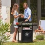 Plancha française au gaz 250 DUO LE MARQUIER, noir et inox