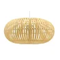 Suspension 1x e27 bambou naturel LUSSIOL Manille D.40 cm