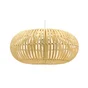 Suspension 1x e27 bambou naturel LUSSIOL Manille D.40 cm