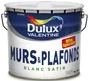 Peinture mur et plafond blanc satiné 10L DULUX VALENTINE