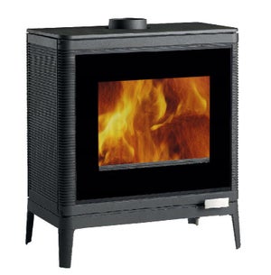 Poêle à bûche INVICTA Kazan anthracite, 9 kW