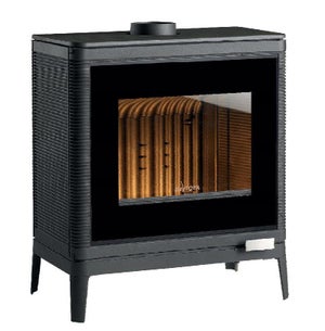 Poêle à bûche INVICTA Kazan anthracite, 9 kW