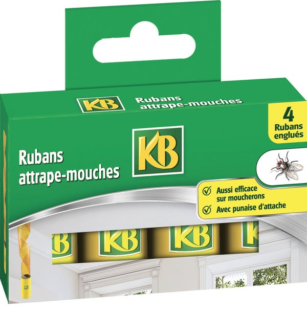 Lot de 4 rubans attrape mouches, KB