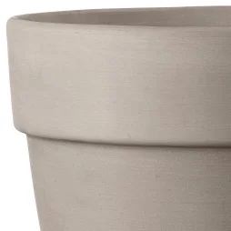 Pot Terre Cuite Deroma Perfetto Grafite Diam.24.5 X L.24.5 X H.19.7 Cm