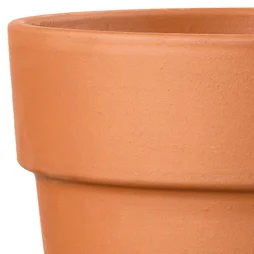 Pot Terre Cuite Deroma Perfetto Cotto Diam.24.5 X L.24.5 X H.19.7 Cm Terre Rouge