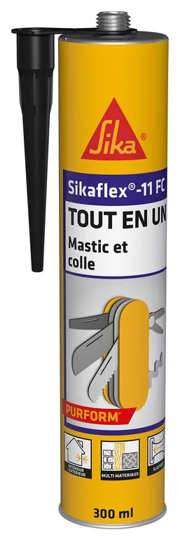 Mastic colle Sikaflex 11FC, SIKA, 300 ml noir
