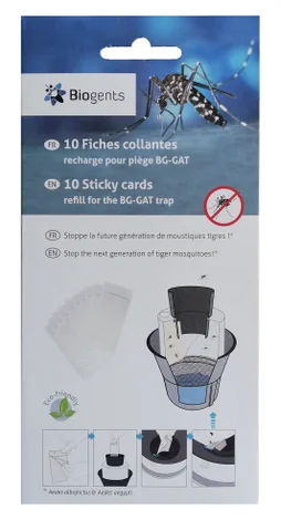 Lot de 10 fiches autocollantes pour piège anti-moustiques BG-GAT