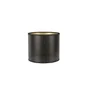 Abat-Jour Cylindre, Diam.18 Cm, Polyamide, Noir/Or Corep