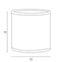 Abat-Jour Tube H.13 Cm, Diam.13 Cm, Coton, Shine