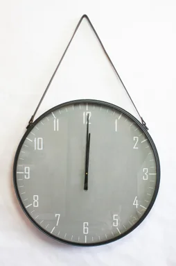 Horloge Acier Barbier Indus Noir Diam.60 Cm