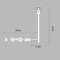 Pied De Lampe Ceres, Métal Chrome, 35 Cm, Inspire