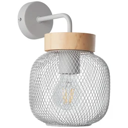 Applique, Scandinave Métal Gris Brilliant Giada 1 Lumière(S)