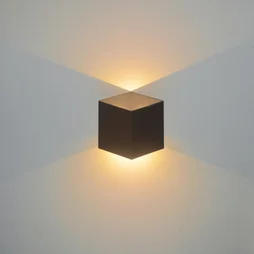 Applique, Design Aluminium Noir Led Intégrée Lussiol Jazzy
