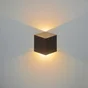 Applique, Design Aluminium Noir Led Intégrée Lussiol Jazzy