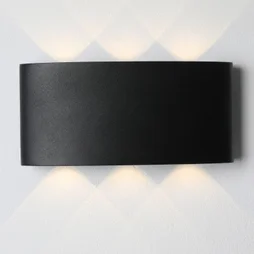 Applique, Design Aluminium Noir Led Intégrée Lussiol Squeezy