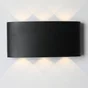 Applique, Design Aluminium Noir Led Intégrée Lussiol Squeezy