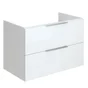 Meuble sous-vasque, 2t l.79 x H.53 x P.45 cm, blanc, Essential