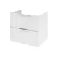 Meuble de salle de bains simple vasque l.60 x H.53 x P.45 cm, blanc, Essential