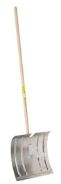 Poussoir À Neige Alu 42 Cm Perrin Manche Bois L.115 Cm
