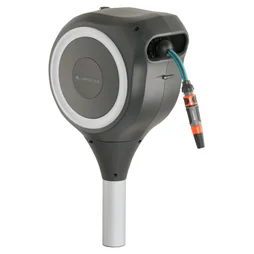 Dévidoir automatique sur pic GARDENA Rollup, L.20 m,
