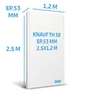 Doublage polystyrène expansé KNAUF Th38, Ep.53 mm,2.5x1.2 m