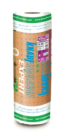 Laine De Verre Kraft 5.4X1.20M, Ep.75Mm, Lambda 0.032, R=2.35 Knauf Insulation