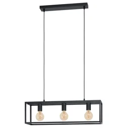 Suspension, Industriel métal Inspire Eldrick noir diam.20 Cm