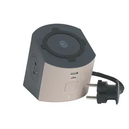 Multiprise Usb Filaire Compact, 2 Prises Noir Legrand