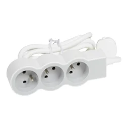 Multiprise filaire compact à 3 prises, LEGRAND, blanc