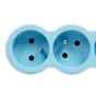 Multiprise Filaire Compact, 3 Prises Bleu Legrand