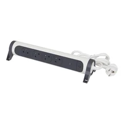 Multiprise 4 Prises Legrand, 3680 W, Blanc / Noir, 1,5M