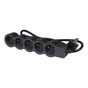 Multiprise Filaire Compact, 5 Prises Noir Legrand, 1,5M