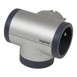 Triplite Usb Murale Compact, 2 Prises Aluminium Legrand