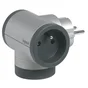 Triplite Usb Murale Compact, 2 Prises Aluminium Legrand