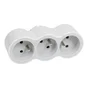 Triplite murale compact à 2 prises, LEGRAND, blanc